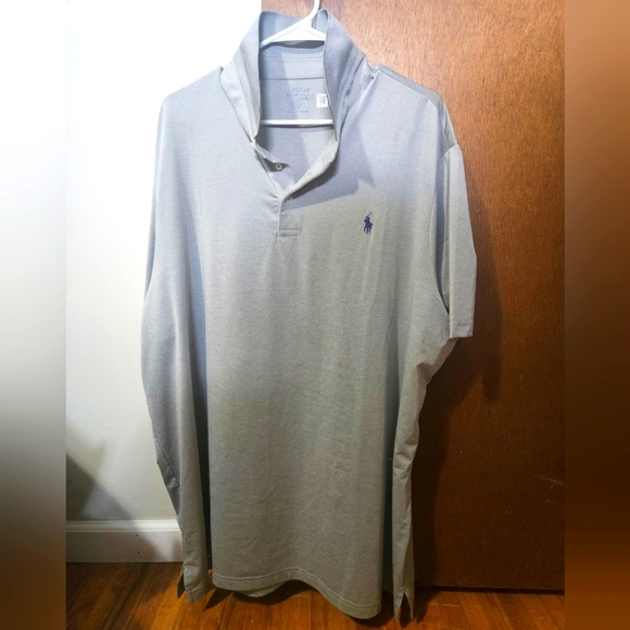 Polo by Ralph Lauren Preformance Gray Polo Shirt for Men Size XXL - Picture 1 of 6